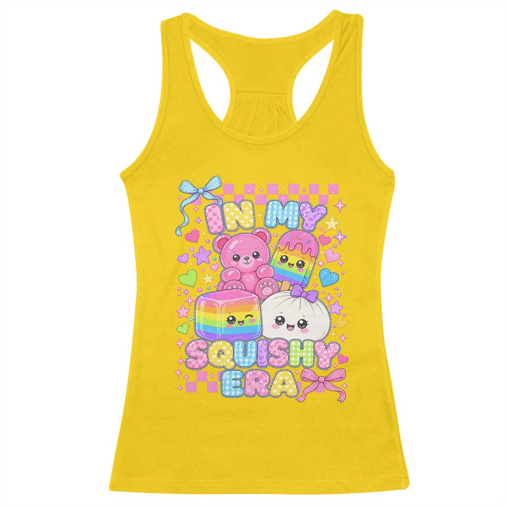 In My Squishy Era Racerback Tank Top Cute Kawaii Pastel Dumpling Graphic TS10 Daisy Print Your Wear