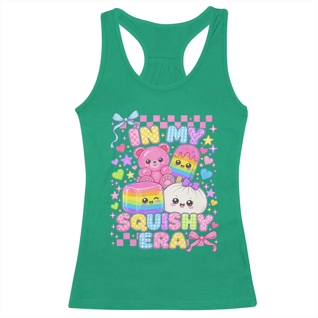 In My Squishy Era Racerback Tank Top Cute Kawaii Pastel Dumpling Graphic TS10 Irish Green Print Your Wear
