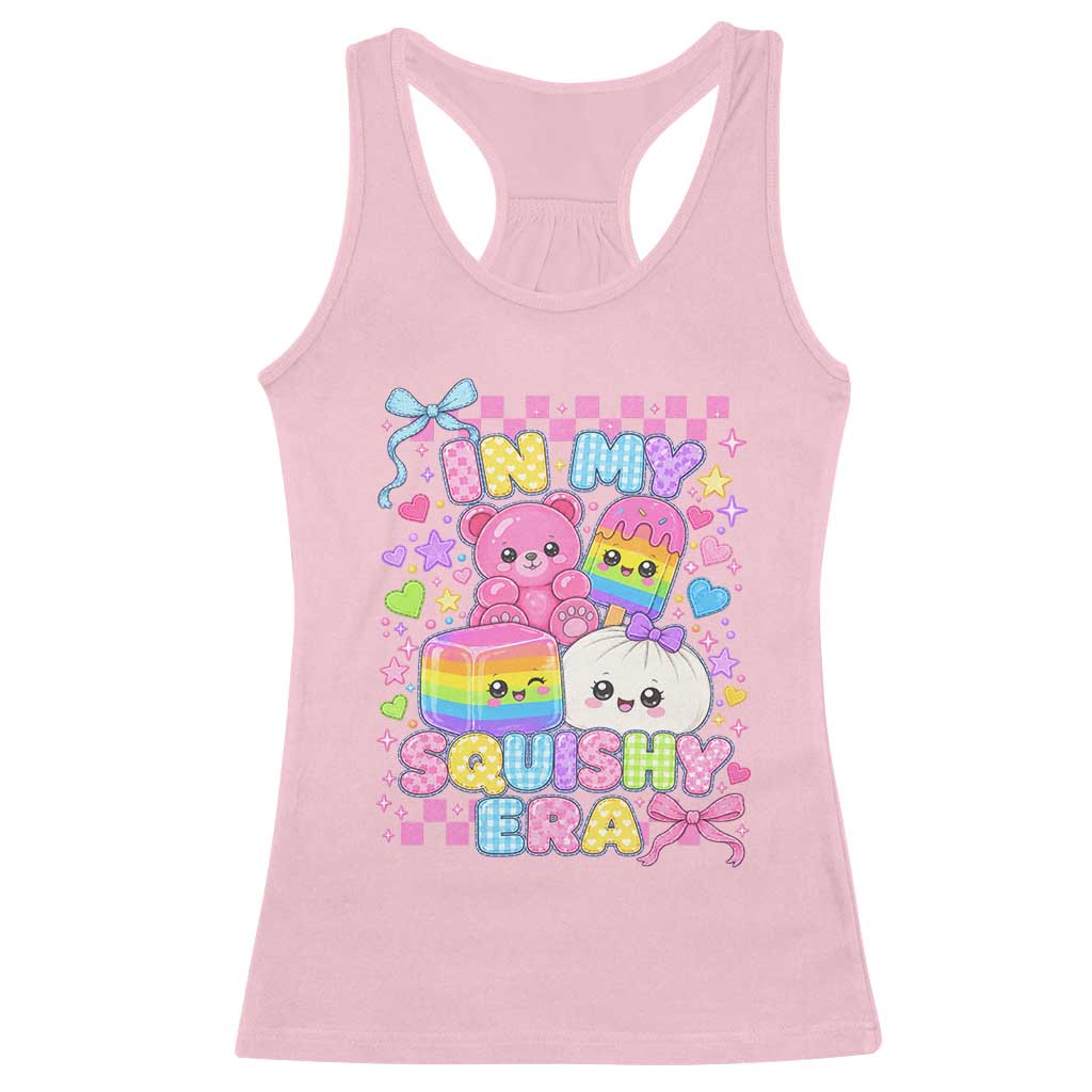 In My Squishy Era Racerback Tank Top Cute Kawaii Pastel Dumpling Graphic TS10 Light Pink Print Your Wear