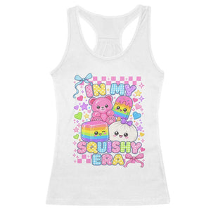 In My Squishy Era Racerback Tank Top Cute Kawaii Pastel Dumpling Graphic TS10 White Print Your Wear
