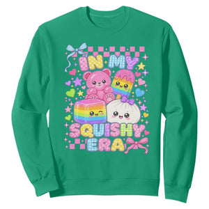 In My Squishy Era Sweatshirt Cute Kawaii Pastel Dumpling Graphic TS10 Irish Green Print Your Wear