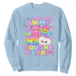 In My Squishy Era Sweatshirt Cute Kawaii Pastel Dumpling Graphic TS10 Light Blue Print Your Wear