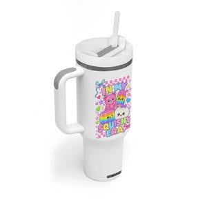 In My Squishy Era Tumbler With Handle Cute Kawaii Pastel Dumpling Graphic TS10 Print Your Wear
