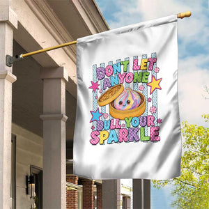 Squishy Lovers Garden Flag Dont Let Anyone Dull Your Sparkle Cute Rainbow Dumpling Graphic TS10 Print Your Wear