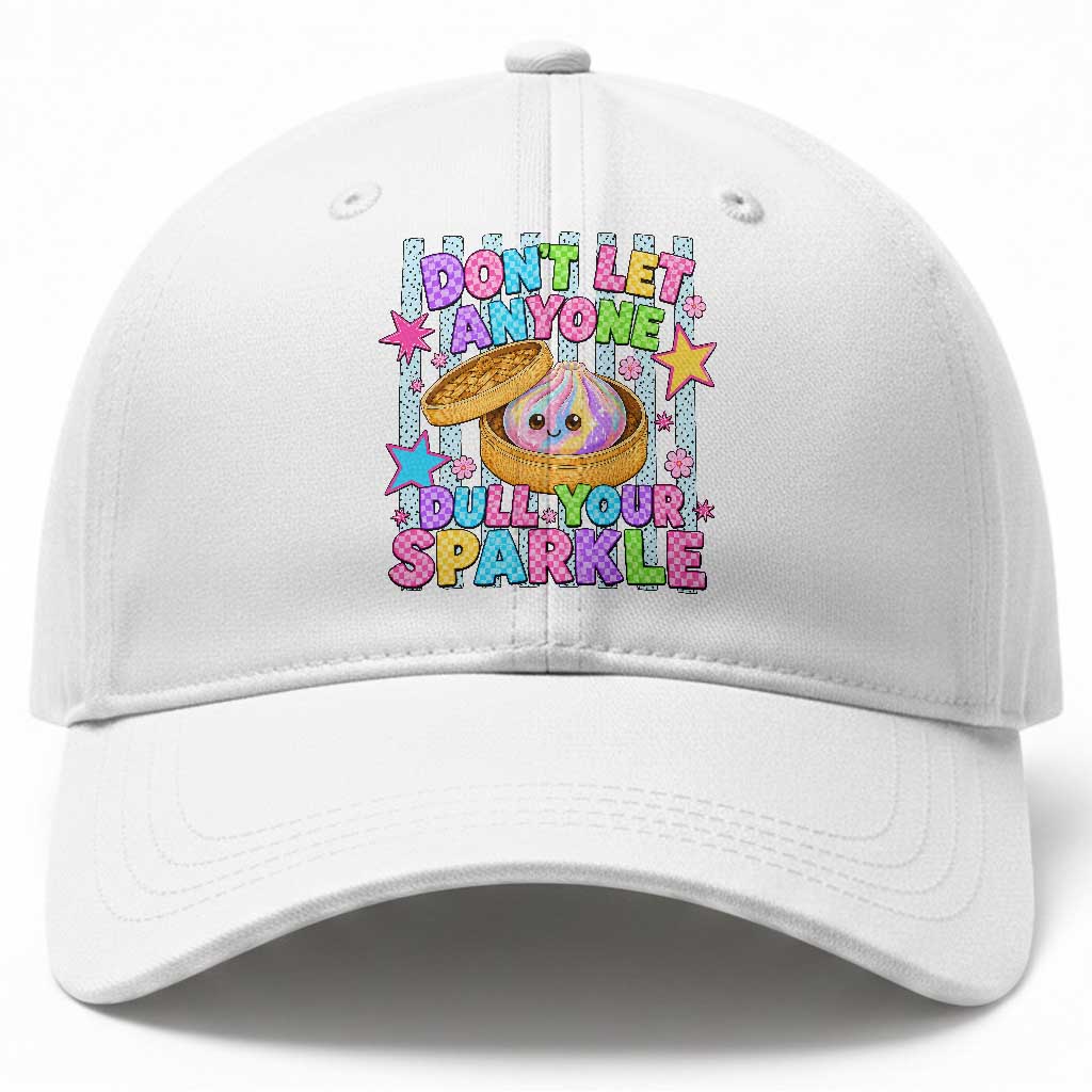Squishy Lovers Baseball Cap Dont Let Anyone Dull Your Sparkle Cute Rainbow Dumpling Graphic TS10 Print Your Wear