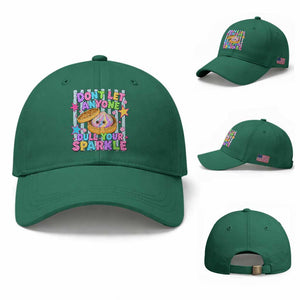 Squishy Lovers Baseball Cap Dont Let Anyone Dull Your Sparkle Cute Rainbow Dumpling Graphic TS10 Baseball Cap Universal Fit Irish Green Print Your Wear
