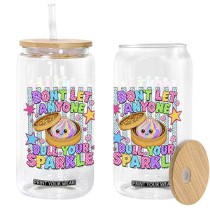 Squishy Lovers Glass Can Dont Let Anyone Dull Your Sparkle Cute Rainbow Dumpling Graphic TS10 Print Your Wear