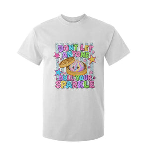 Squishy Lovers T Shirt For Kid Dont Let Anyone Dull Your Sparkle Cute Rainbow Dumpling Graphic TS10 White Print Your Wear