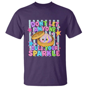 Squishy Lovers T Shirt Dont Let Anyone Dull Your Sparkle Cute Rainbow Dumpling Graphic TS10 Purple Print Your Wear