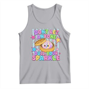 Squishy Lovers Tank Top Dont Let Anyone Dull Your Sparkle Cute Rainbow Dumpling Graphic TS10 Athletic Heather Print Your Wear