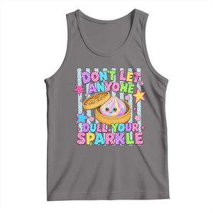 Squishy Lovers Tank Top Dont Let Anyone Dull Your Sparkle Cute Rainbow Dumpling Graphic TS10 Deep Heather Print Your Wear