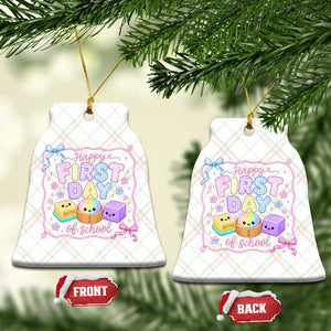 Happy First Day Of School Cute Kawaii Squishy Back To School Graphic Ceramic Ornament TS10 Print Your Wear
