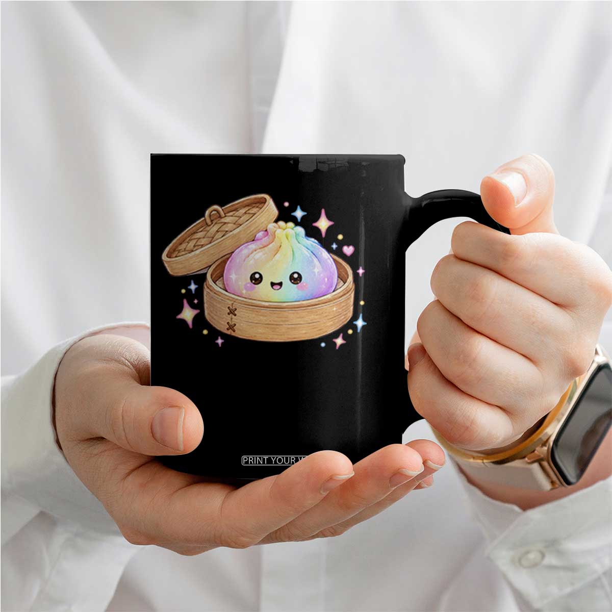 Cute Rainbow Dumpling Squishy Coffee Mug Kawaii Graphic TS10 Print Your Wear
