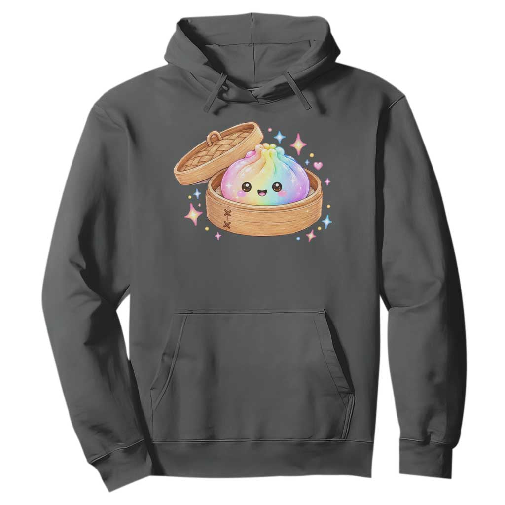 Cute Rainbow Dumpling Squishy Hoodie Kawaii Graphic TS10 Dark Heather Print Your Wear