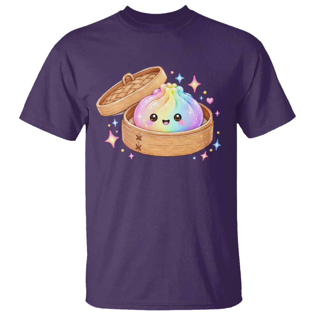 Cute Rainbow Dumpling Squishy T Shirt Kawaii Graphic TS10 Purple Print Your Wear