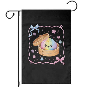 Squishy Lovers Garden Flag Cute Dumpling Graphic Coquette Bow Girls TS10 Black Print Your Wear