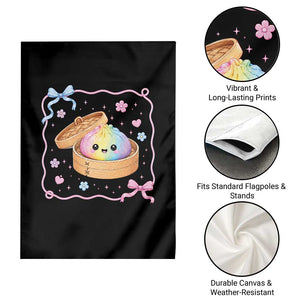 Squishy Lovers Garden Flag Cute Dumpling Graphic Coquette Bow Girls TS10 Print Your Wear
