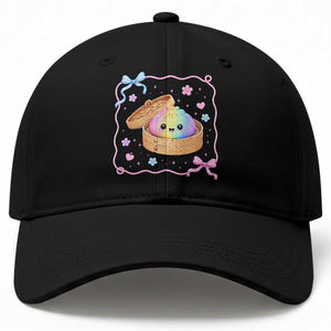 Squishy Lovers Baseball Cap Cute Dumpling Graphic Coquette Bow Girls TS10 Print Your Wear