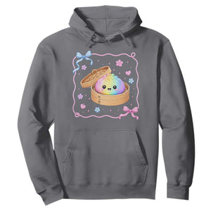 Squishy Lovers Hoodie Cute Dumpling Graphic Coquette Bow Girls TS10 Charcoal Print Your Wear