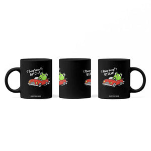 Beep Beep Frog Coffee Mug Funny Driving Frog Red Convertible Car Graphic TS10 Print Your Wear