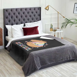 Dont Let Anyone Dull Your Sparkle Cute Rainbow Dumpling Squishy Graphic Throw Blanket TS10 Print Your Wear