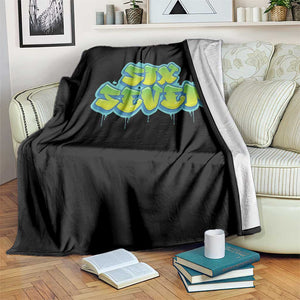 67 Meme Throw Blanket Six Seven Funny Gen Alpha Slang Saying TS10 Print Your Wear