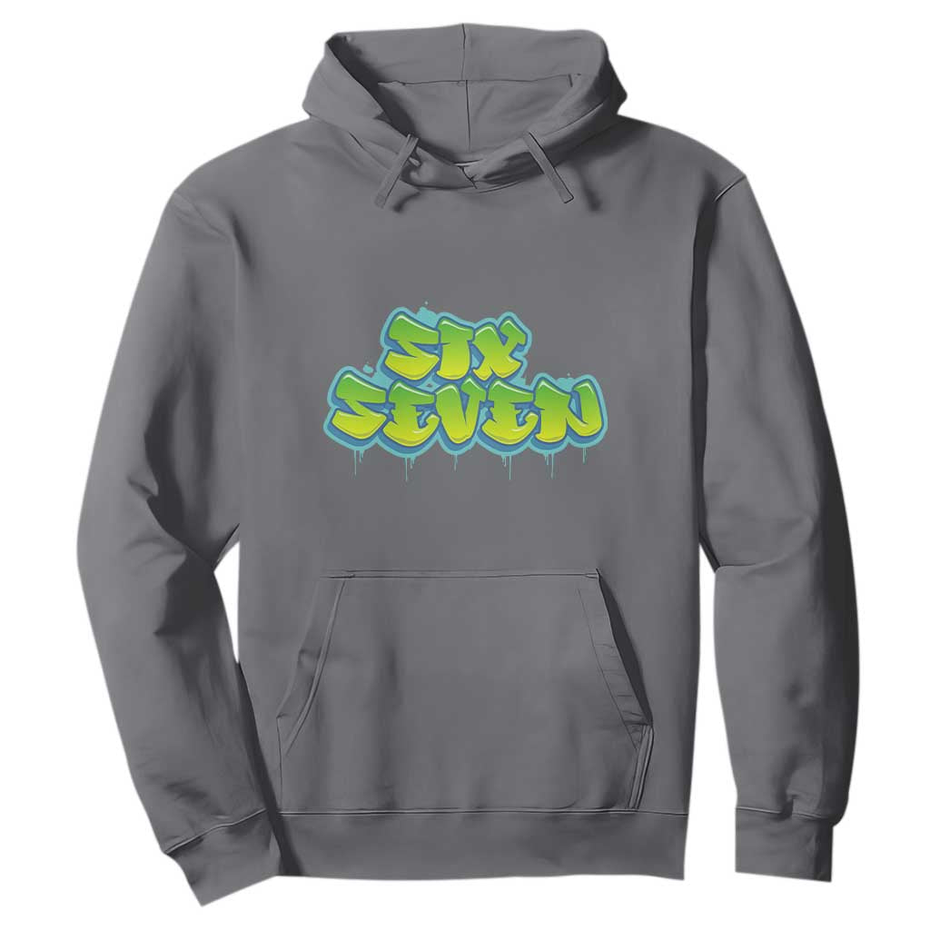 67 Meme Hoodie Six Seven Funny Gen Alpha Slang Saying TS10 Charcoal Print Your Wear