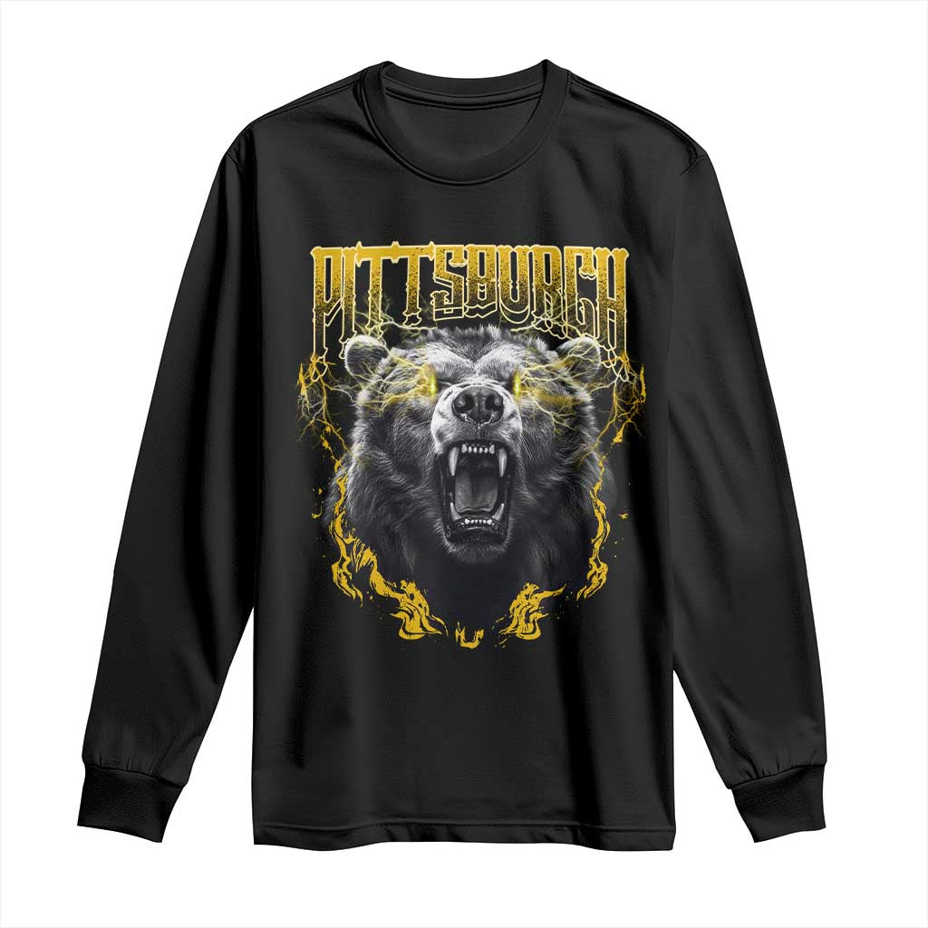 Vintage PFS Long Sleeve Shirt Retro Sports Fan Wild Mascot Streetwear Bootleg TS10 Black Print Your Wear