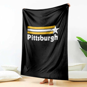 Retro PFS Throw Blanket Vintage Pennsylvania Stripes 70s 80s 90s TS10 Print Your Wear