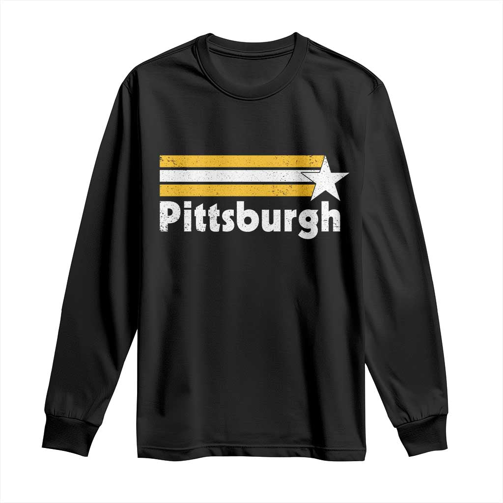 Retro PFS Long Sleeve Shirt Vintage Pennsylvania Stripes 70s 80s 90s TS10 Black Print Your Wear