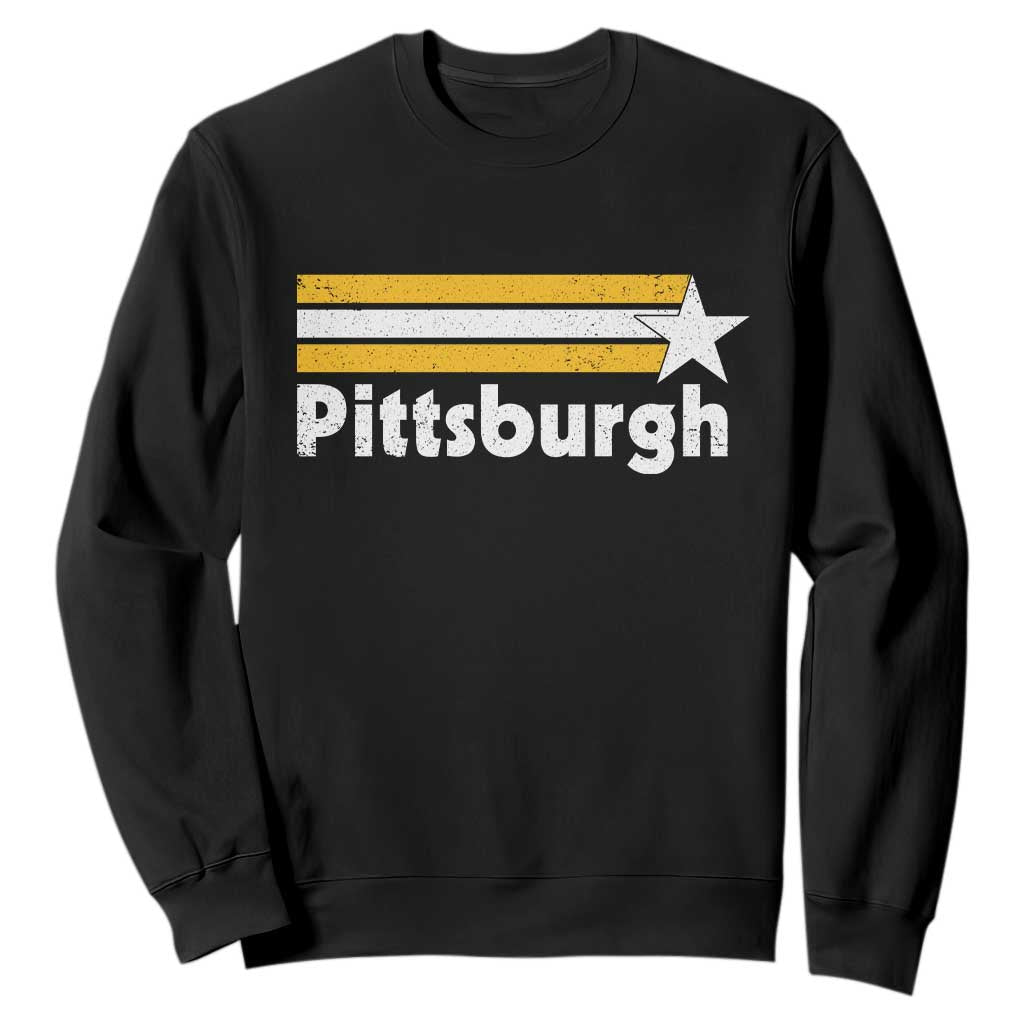 Retro PFS Sweatshirt Vintage Pennsylvania Stripes 70s 80s 90s TS10 Black Print Your Wear
