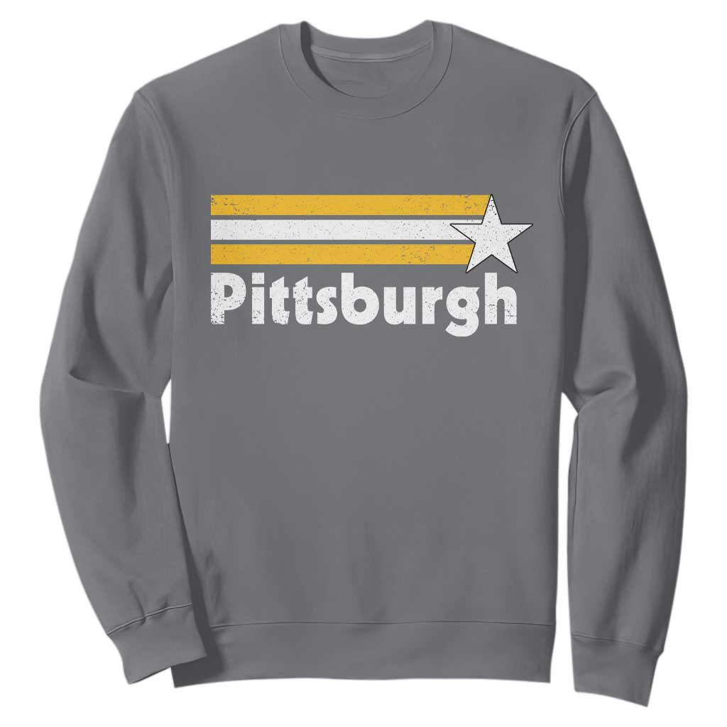 Retro PFS Sweatshirt Vintage Pennsylvania Stripes 70s 80s 90s TS10 Charcoal Print Your Wear
