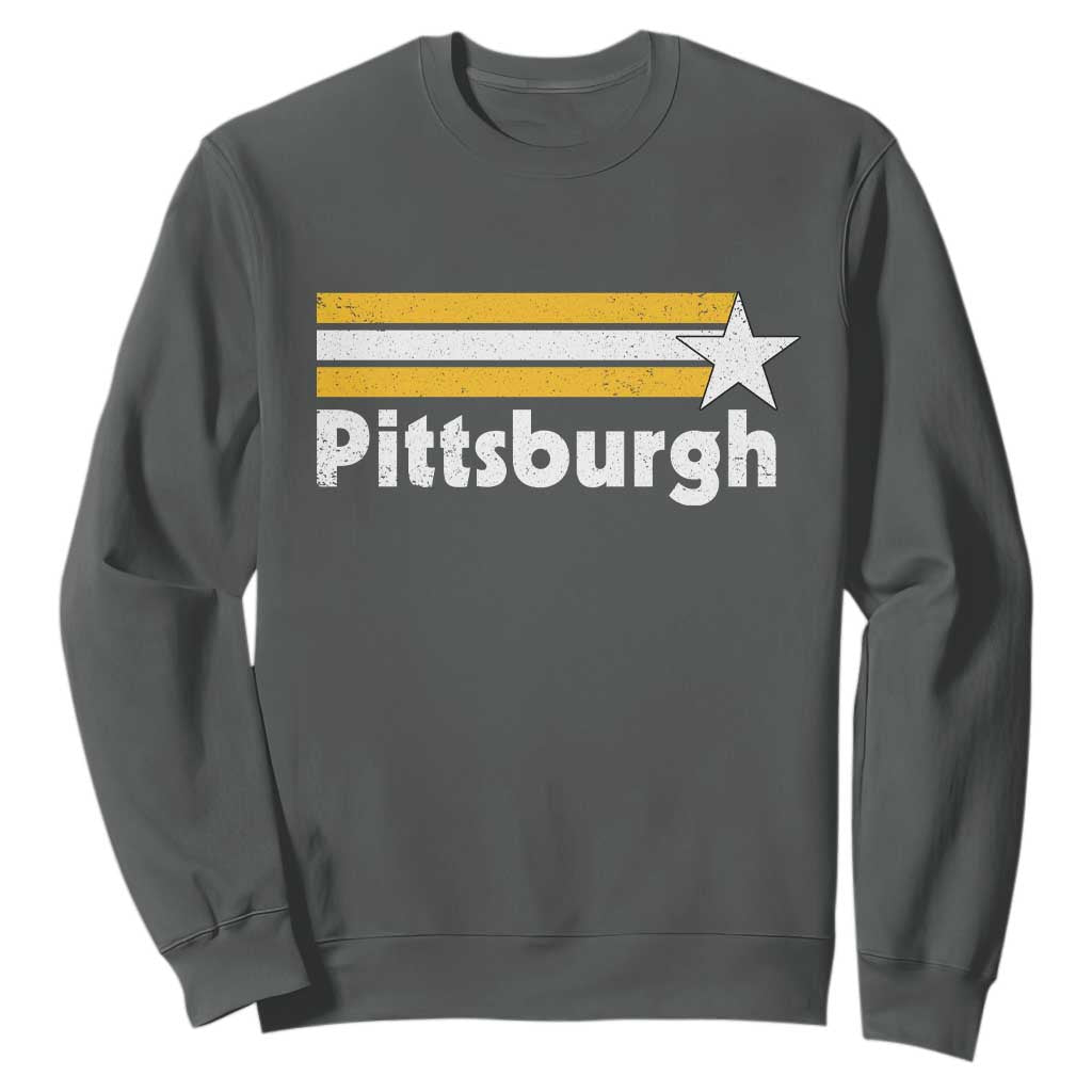 Retro PFS Sweatshirt Vintage Pennsylvania Stripes 70s 80s 90s TS10 Dark Heather Print Your Wear