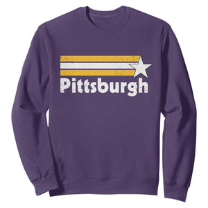 Retro PFS Sweatshirt Vintage Pennsylvania Stripes 70s 80s 90s TS10 Purple Print Your Wear