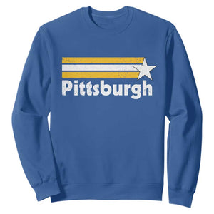 Retro PFS Sweatshirt Vintage Pennsylvania Stripes 70s 80s 90s TS10 Royal Blue Print Your Wear