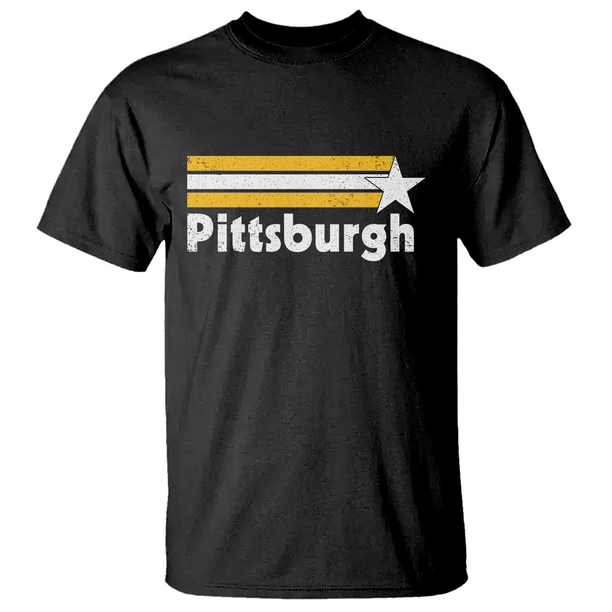 Retro PFS T Shirt Vintage Pennsylvania Stripes 70s 80s 90s TS10 Black Print Your Wear