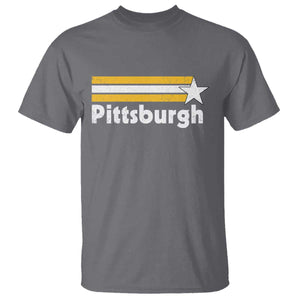 Retro PFS T Shirt Vintage Pennsylvania Stripes 70s 80s 90s TS10 Charcoal Print Your Wear