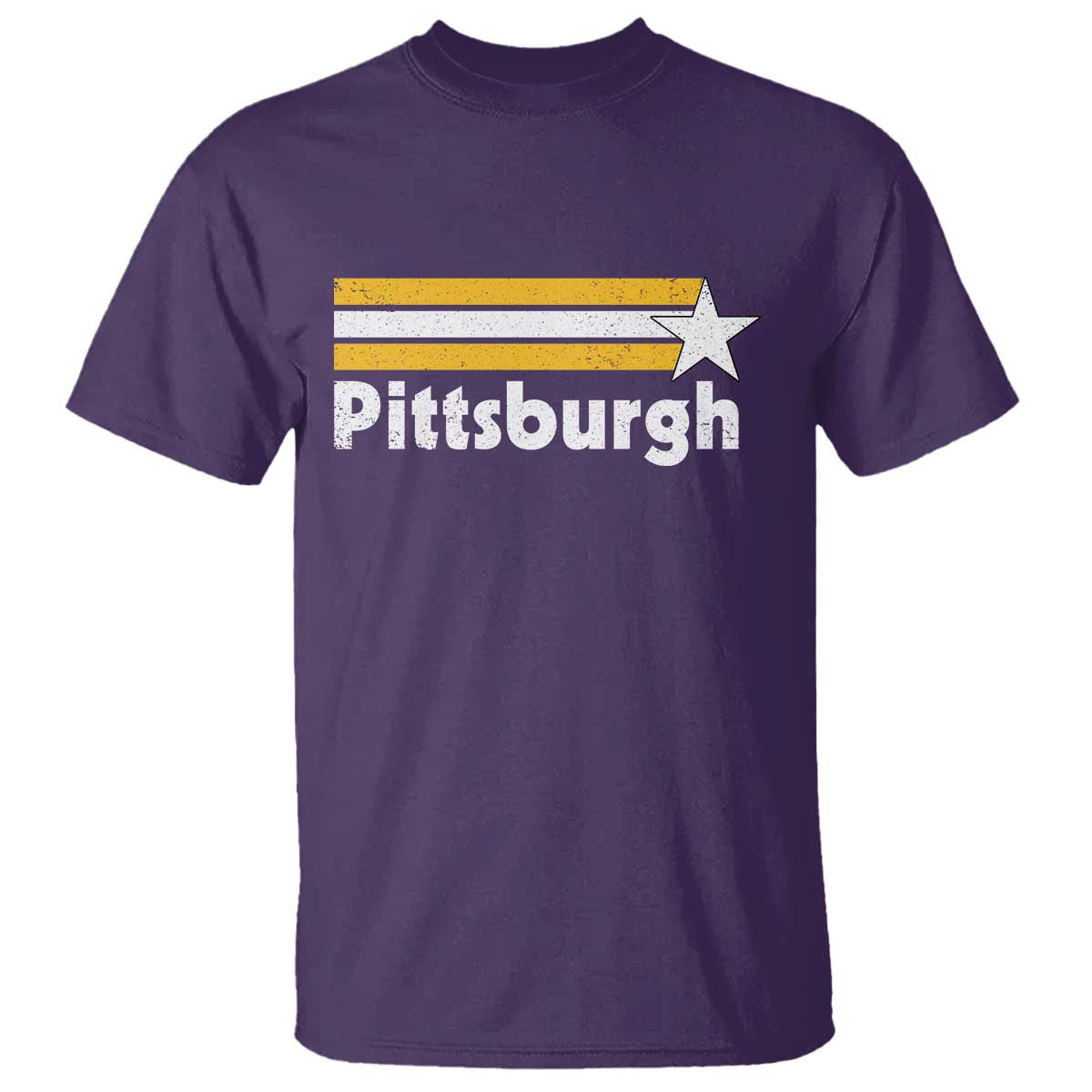 Retro PFS T Shirt Vintage Pennsylvania Stripes 70s 80s 90s TS10 Purple Print Your Wear