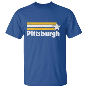 Retro PFS T Shirt Vintage Pennsylvania Stripes 70s 80s 90s TS10 Royal Blue Print Your Wear