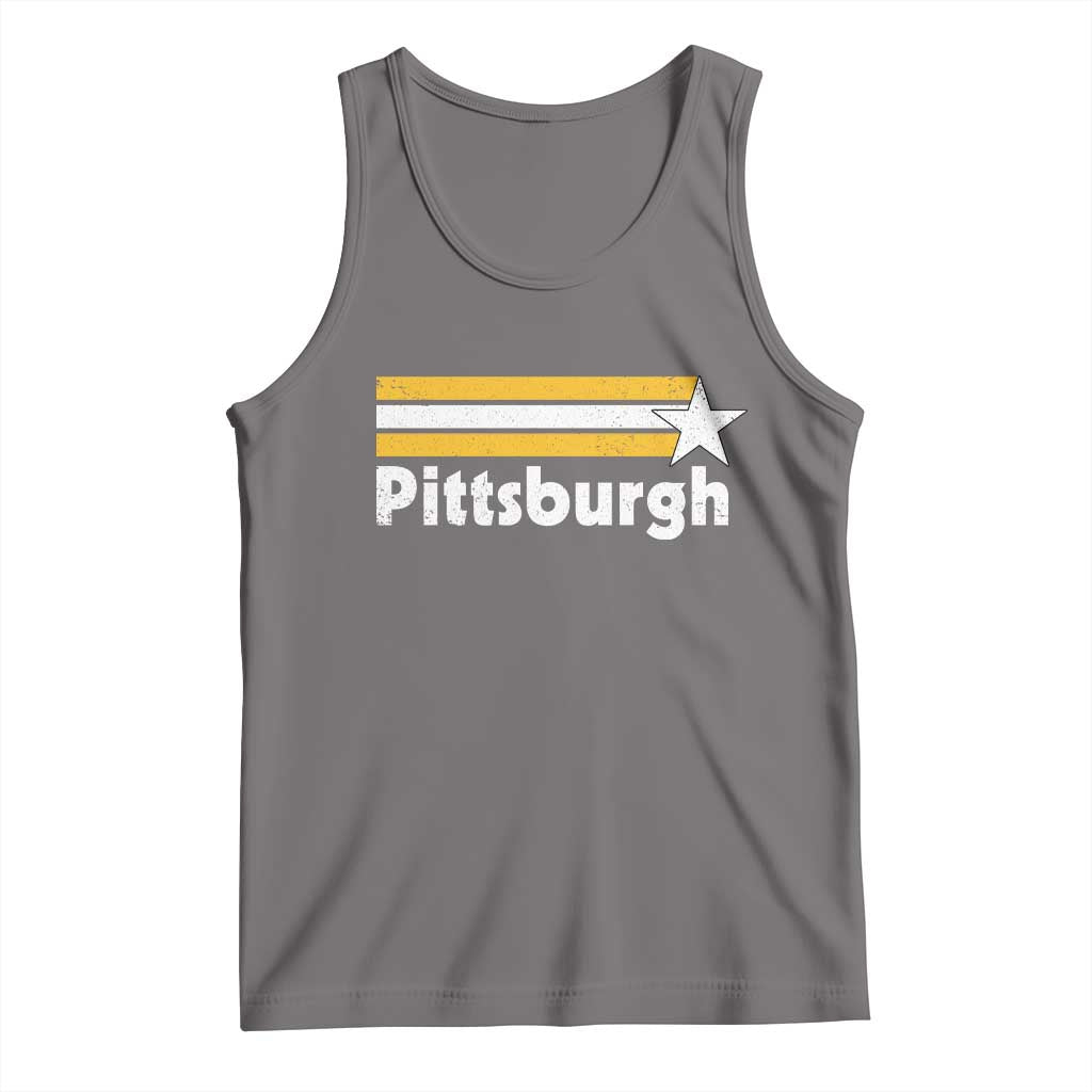 Retro PFS Tank Top Vintage Pennsylvania Stripes 70s 80s 90s TS10 Deep Heather Print Your Wear