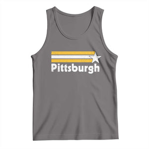 Retro PFS Tank Top Vintage Pennsylvania Stripes 70s 80s 90s TS10 Deep Heather Print Your Wear