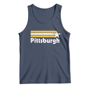 Retro PFS Tank Top Vintage Pennsylvania Stripes 70s 80s 90s TS10 Navy Print Your Wear