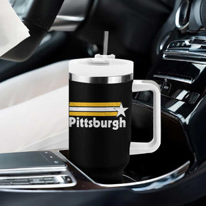 Retro PFS Tumbler With Handle Vintage Pennsylvania Stripes 70s 80s 90s TS10 Print Your Wear