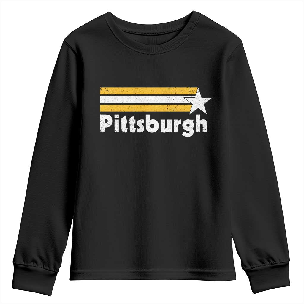 Retro PFS Youth Sweatshirt Vintage Pennsylvania Stripes 70s 80s 90s TS10 Black Print Your Wear