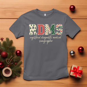 Sonographer Christmas T Shirt RDMS Ultrasound Tech Technologist Gift TS10 Charcoal Print Your Wear