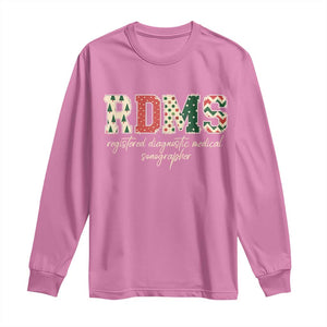 Sonographer Christmas Long Sleeve Shirt RDMS Ultrasound Tech Technologist Gift TS10 Azalea Print Your Wear