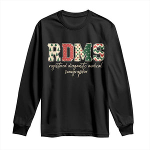 Sonographer Christmas Long Sleeve Shirt RDMS Ultrasound Tech Technologist Gift TS10 Black Print Your Wear