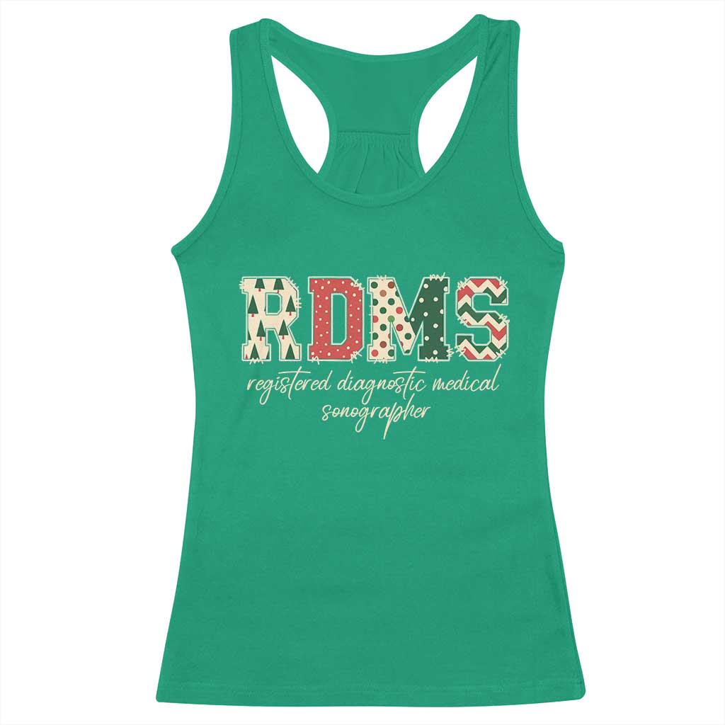 Sonographer Christmas Racerback Tank Top RDMS Ultrasound Tech Technologist Gift TS10 Irish Green Print Your Wear