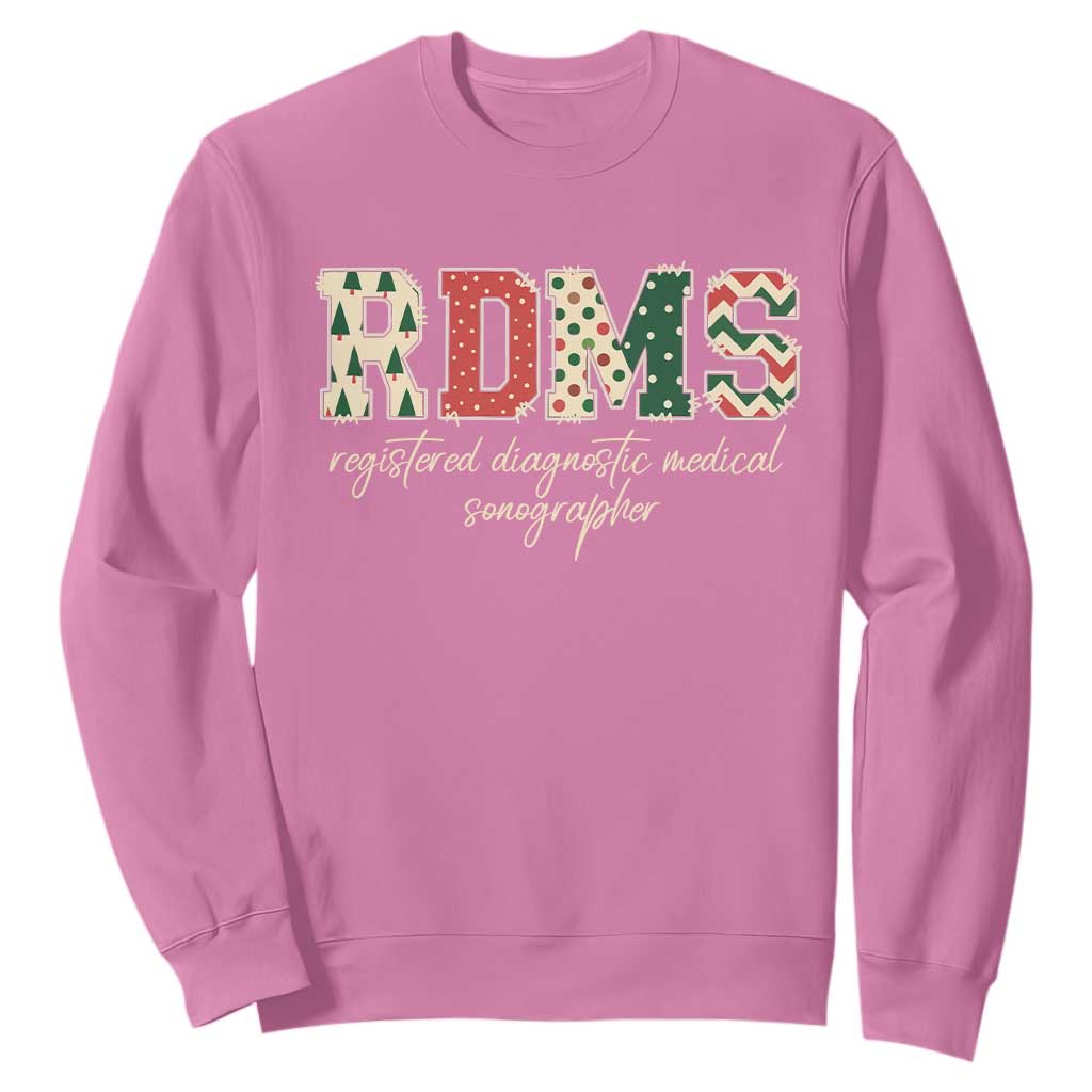 Sonographer Christmas Sweatshirt RDMS Ultrasound Tech Technologist Gift TS10 Azalea Print Your Wear