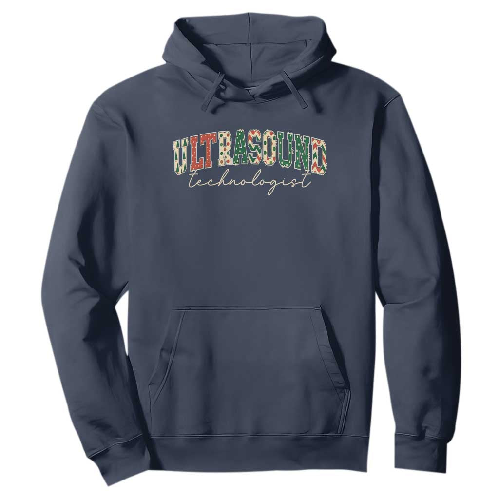 Christmas Ultrasound Technologist Hoodie Sonographer Sonography Student Gift TS10 Navy Print Your Wear